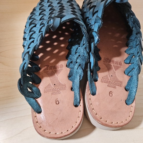 BRAND X Huaraches Mule Blue Turqouise Women's Size 6 - Picture 8 of 9